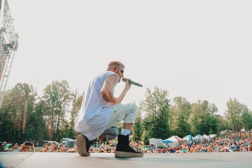 A performer is shown at a previous Alive Music Festival. The event is marking its 35th year and is Thursday through Sunday at Atwood Lake Park in Carroll and Tuscarawas counties.