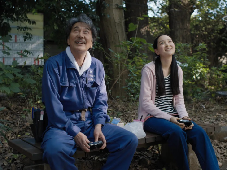 Koji Yakusho, left, and Arisa Nakano in "Perfect Days."