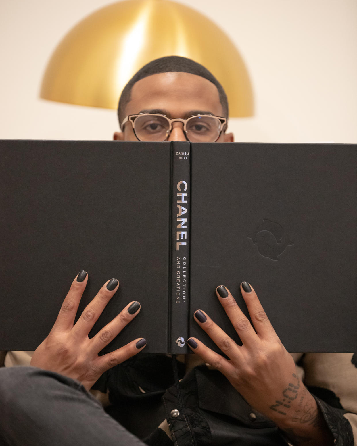 Among the colors in Onwuachi's nail polish collaboration: a black shade named Chef's Kiss. (Photo: Robert Smith for Orly)