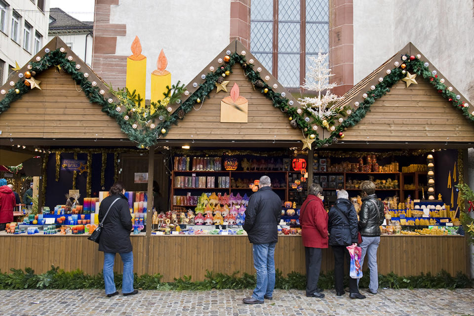 best christmas markets around the world, Christmas Markets. Basel. Switzerland. (Photo by: Giovanni Mereghetti/UCG/Universal Images Group via Getty Images)