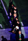 <p>U.S. President Donald Trump waves to fans as he walks on the field prior to the CFP National Championship presented by AT&T between the Georgia Bulldogs and the Alabama Crimson Tide at Mercedes-Benz Stadium on January 8, 2018 in Atlanta, Georgia. (Photo by Scott Cunningham/Getty Images) </p>