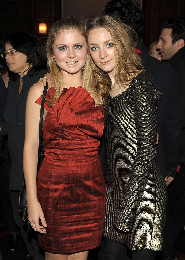 The Lovely Bones NY Premiere 2009 Rose McIver Saoirse Ronan