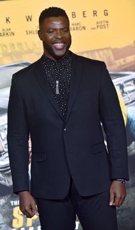 Winston Duke arrives for the premiere of "Spenser Confidential" at the Regency Village Theatre in Los Angeles on February 27, 2020. The actor turns 37 on November 15. File Photo by Chris Chew/UPI