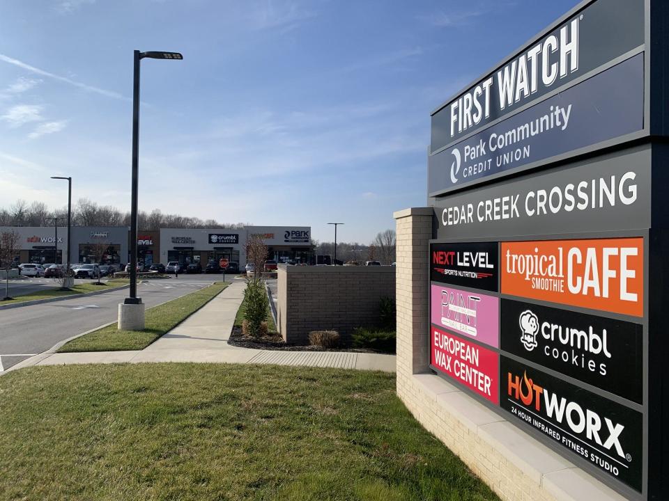 Cedar Creek Crossing, a shopping center in southeast Louisville, has 17 tenants and just over 43,000 square feet of space for retail, restaurants and services.