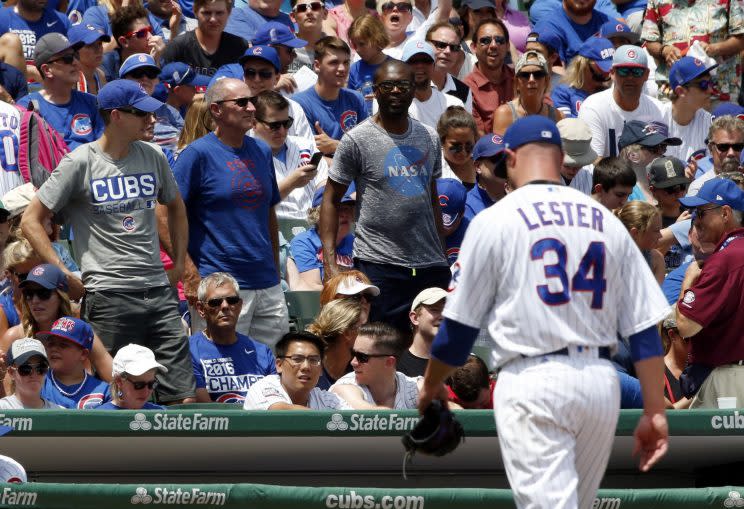 Cubs starter Jon Lester didn't even make it through the first inning Sunday. (AP Photo)