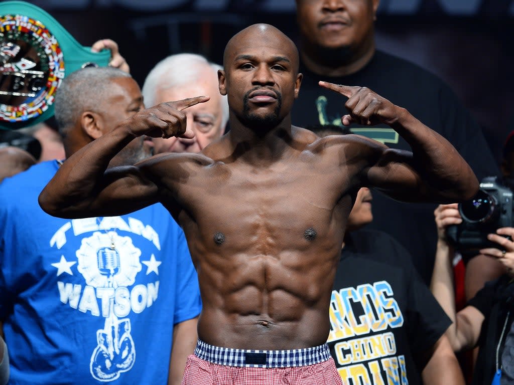 Floyd Mayweather will fight on the helipad of a Dubai hotel  (Getty Images)