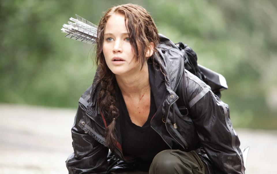 Jennifer Lawrence playing Katniss Everdeen in The Hunger Games - Film Stills