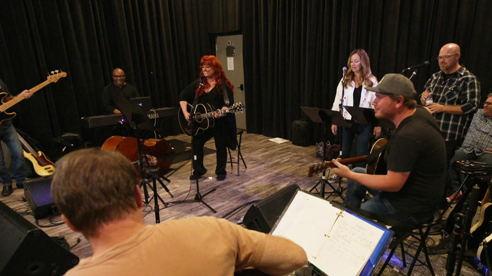 Wynonna Judd in rehearsal for her upcoming tour. / Credit: CBS News