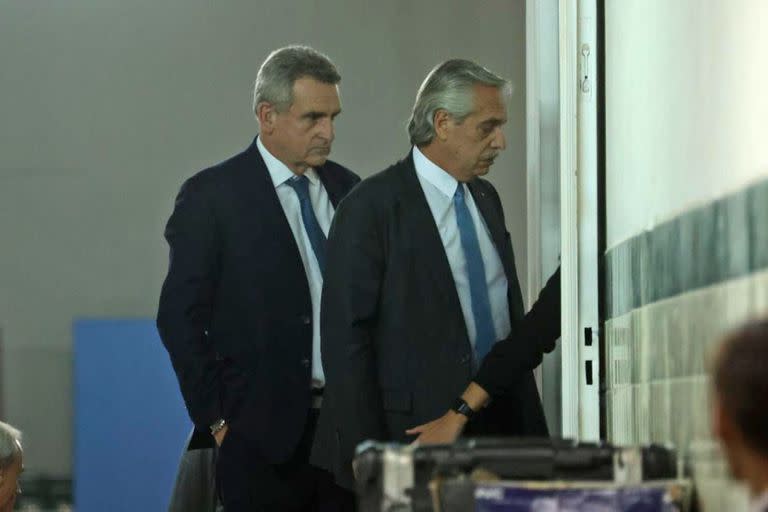 Alberto Fernández y Agustín Rossi