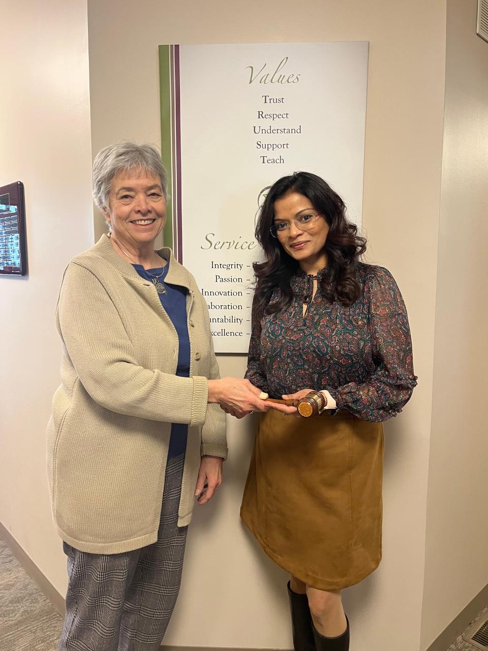 Susan Gaudiello and Dr. Archana Bhargava