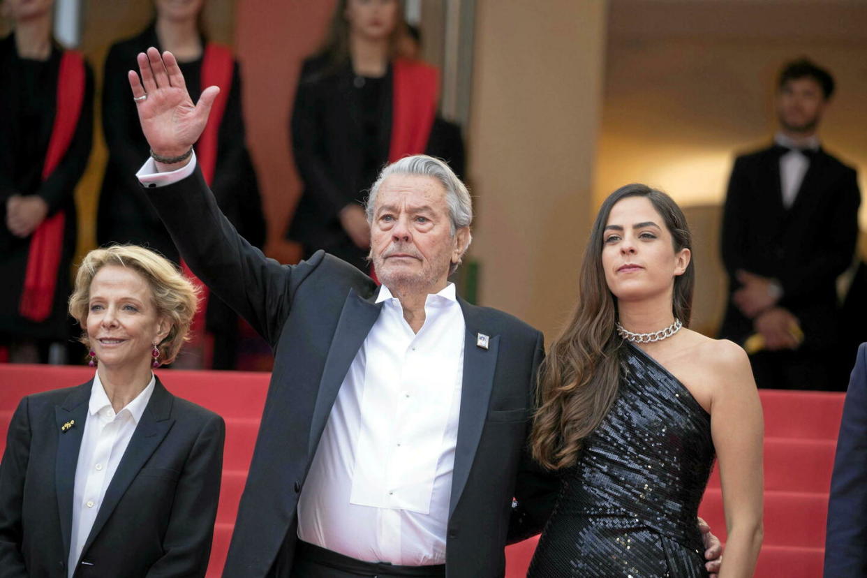 L'acteur Alain Delon et sa fille, la comédienne Anouchka Delon, lors de leur venue au Festival de Cannes en 2019.  - Credit:Cover Images / Boesl/picture-alliance/Cover Images