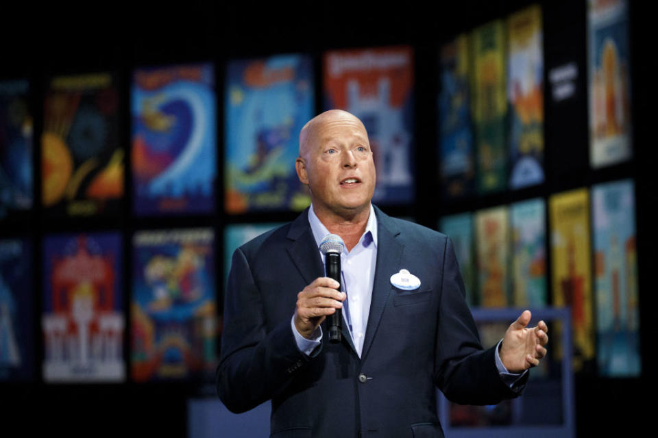 Bob Chapek, pictured here on Aug. 22 at the D23 Expo 2019, says Disney is committed to diverse storytelling. (Photo: Patrick T. Fallon/Bloomberg via Getty Images) 