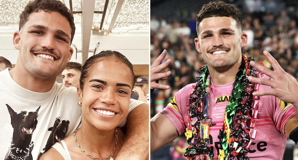 Nathan Cleary with girlfriend Mary Fowler.