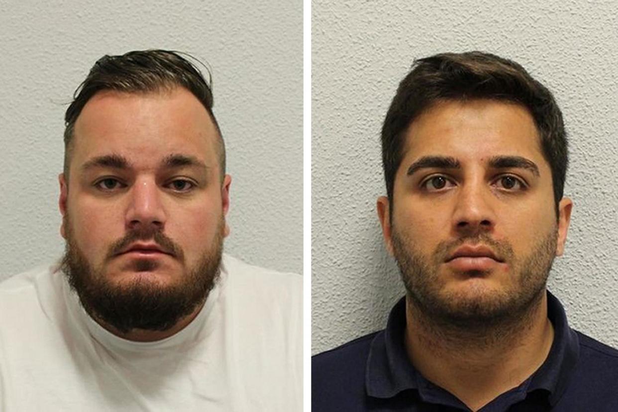 Harry Fisher (left) and Zak Lal who have both been jailed: PA