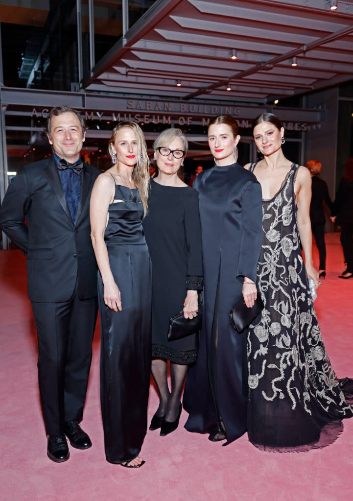 Meryl Streep Makes Steps Out With All 4 Kids at Academy Museum Gala