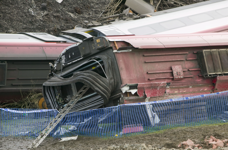 One person died and 88 people were injured in the crash (Picture: Rex)