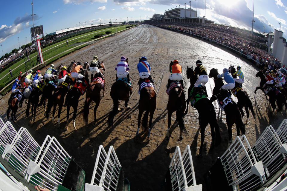 The Kentucky Derby will now be run in September due to concerns about the coronavirus. (Photo by Andy Lyons/Getty Images)