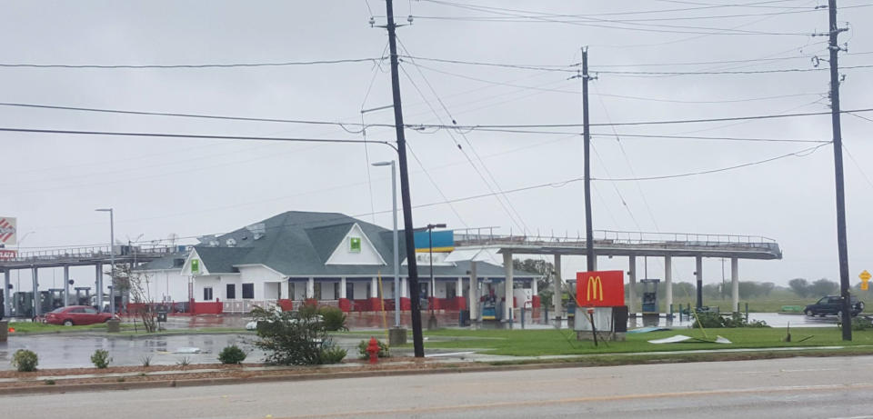 A gas station in Victoria.