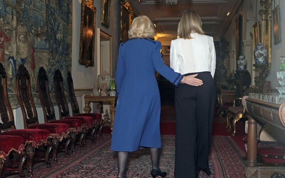 The Queen welcomes Olena Zelenska  to Clarence House