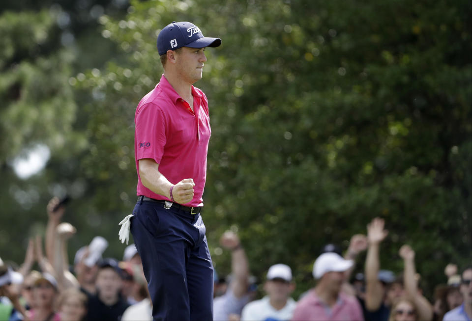 Justin Thomas, rolling. (AP)