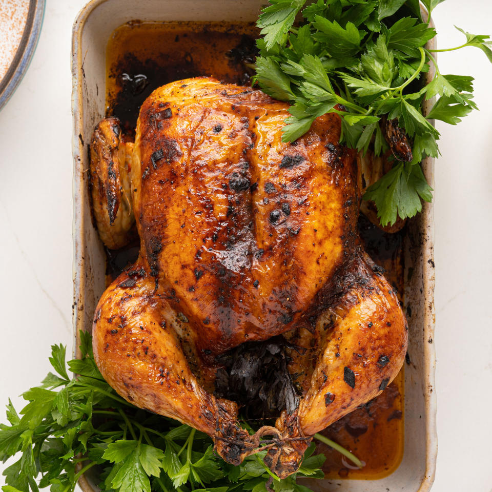 Whole-Roasted Harissa Chicken