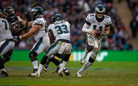 Carson Wentz and the Eagles snapped the Jaguars' three-game London winning streak - Credit: Tim Williams/Action Plus