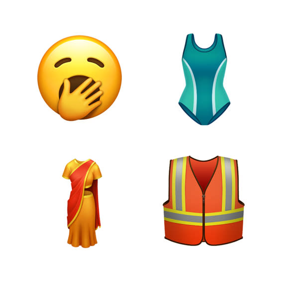 Some of the new emojis coming in Spring 2019. (Source: Apple)