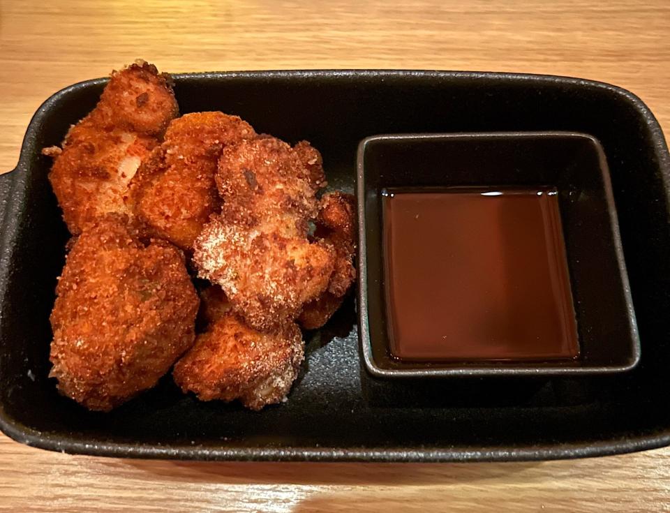 Chicken waffle bites at Schwartz & Sandy's Lounge