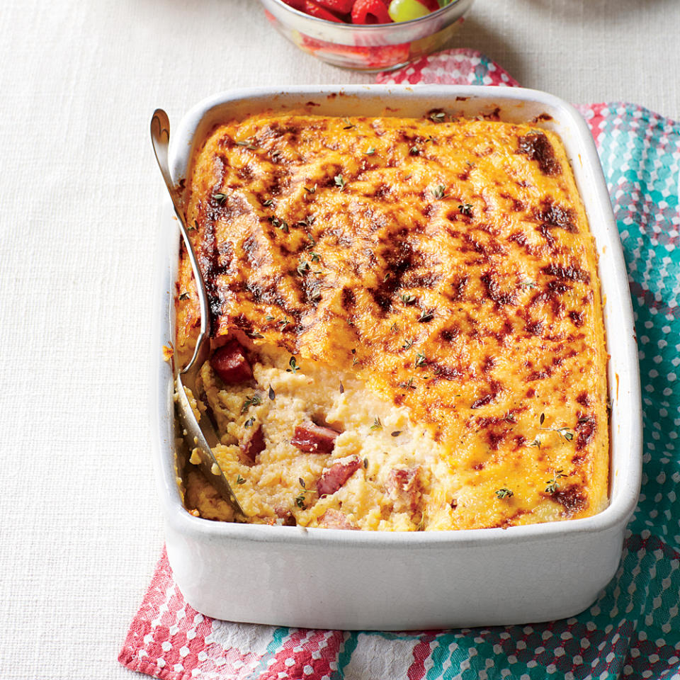 Smoky Sausage-and-Grits Casserole