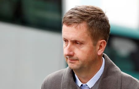 Former ICAP broker Colin Goodman leaves Southwark Crown Court in London, December 5, 2014. REUTERS/Suzanne Plunkett