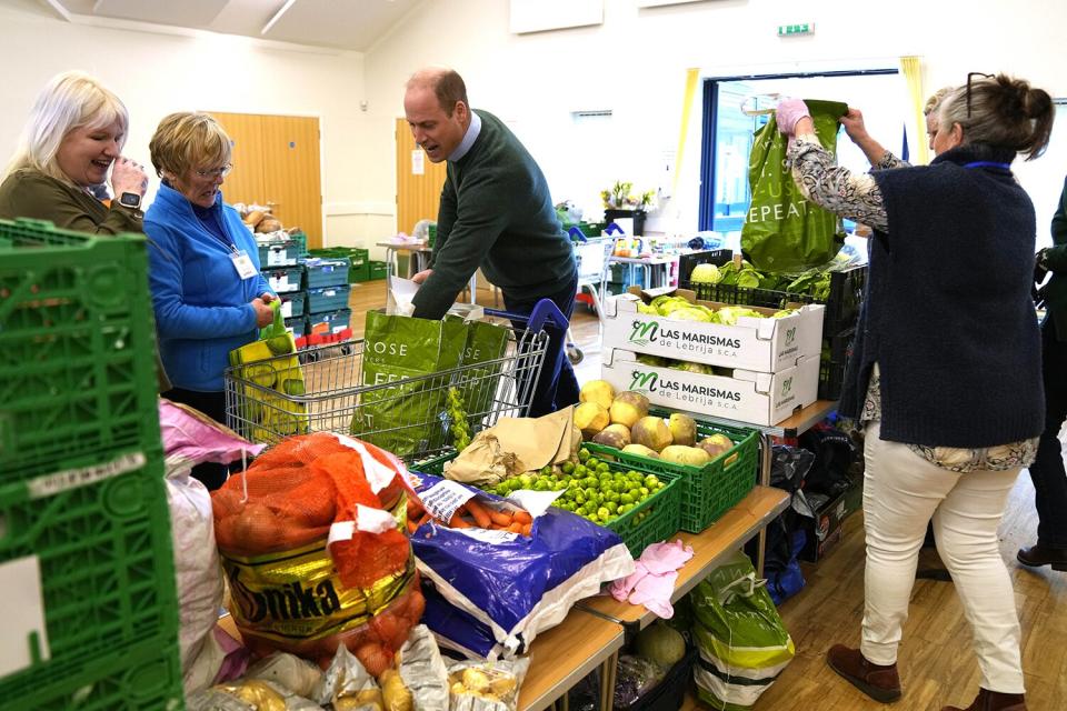 The Prince And Princess Of Wales Visit Windsor Foodshare