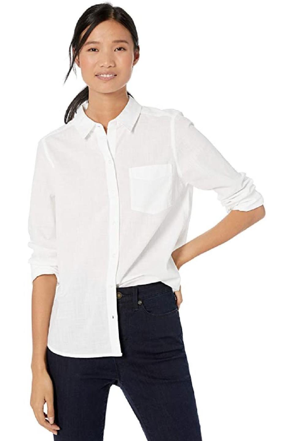 5) Cotton Boyfriend Shirt