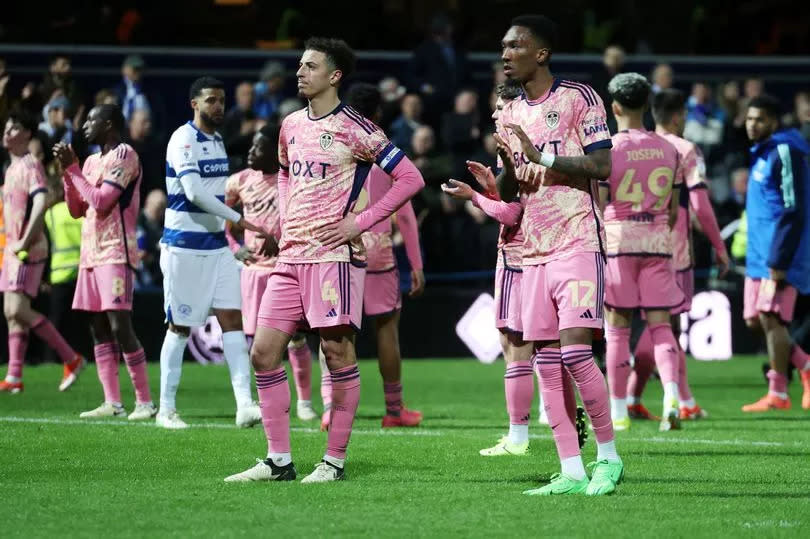 Ethan Ampadu and Jaidon Anthony after Leeds United's loss to Queens Park Rangers -Credit:Warren Little/Getty Images