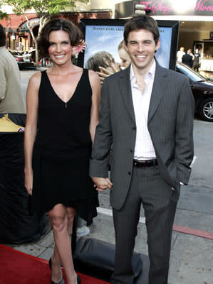 Lisa Linde and James Marsden at the Los Angeles premiere of New Line's The Notebook