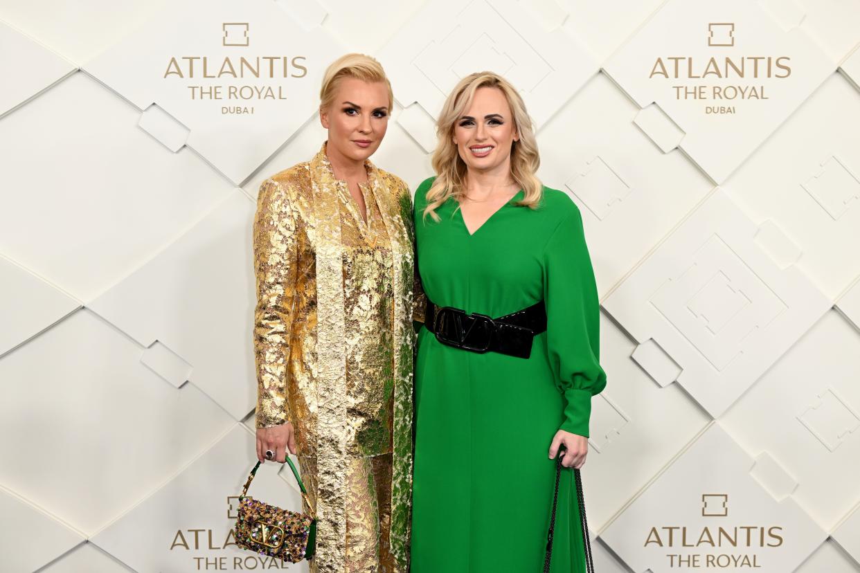 Rebel Wilson, right, who welcomed daughter Royce Lillian with fiancée Ramona Agruma, left, last November, celebrated the couple’s first Mother’s Day with a dash of parental humor.