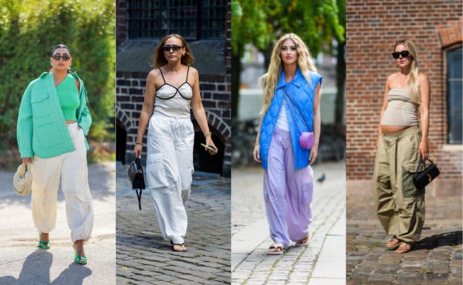 parachute pants street style CPHFW