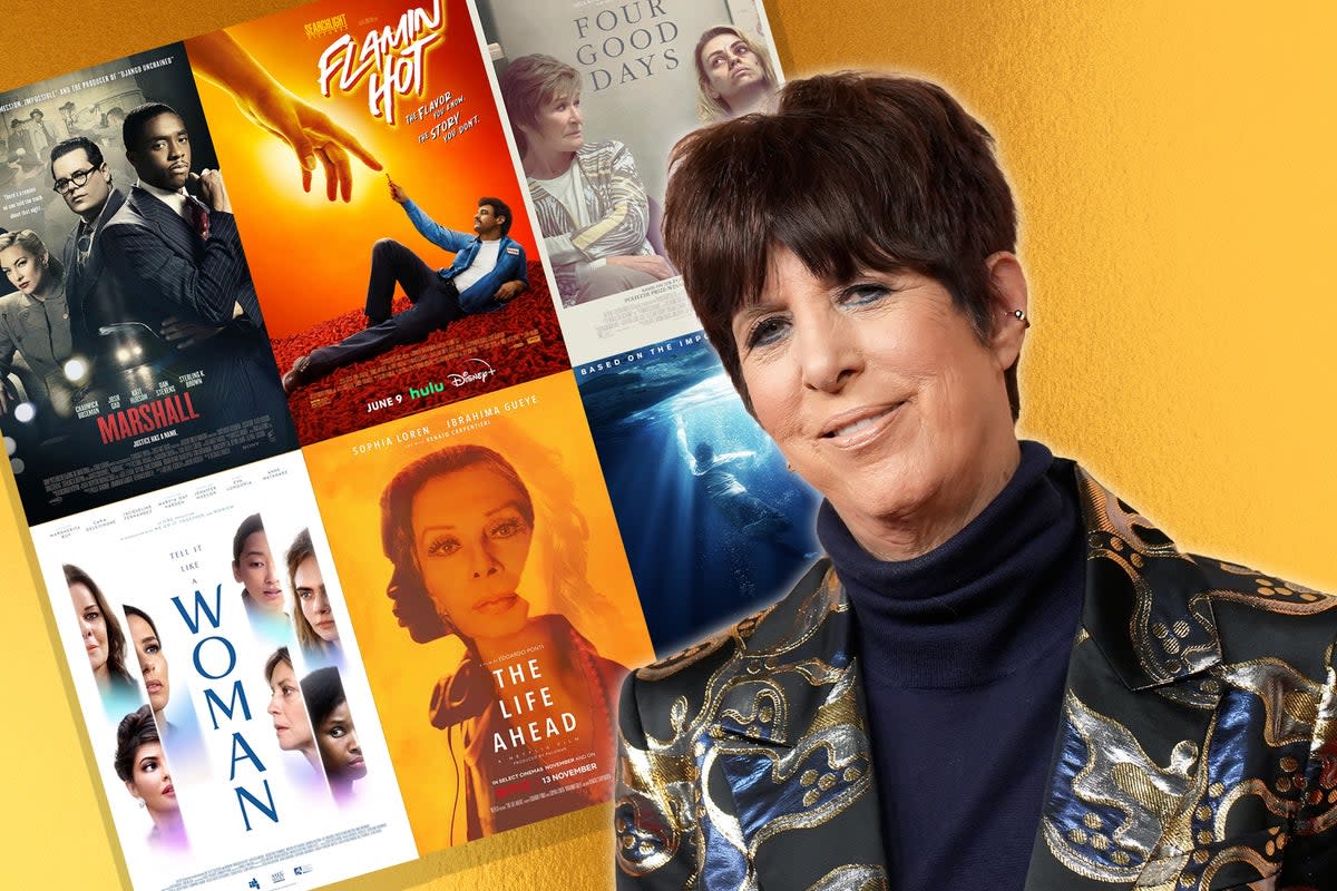 Random resume: songwriter Diane Warren with some of the films she’s put in the Oscar history books via her lyrics (Getty/iStock)