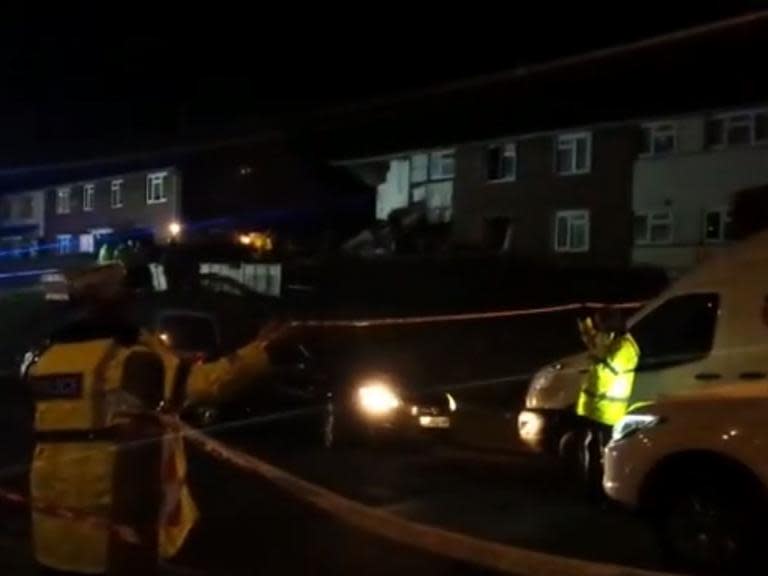 Bristol 'explosion': Three injured after fire breaks out in Hartcliffe area