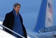 U.S. Secretary of State John Kerry arrives at Geneva International airport in Geneva November 23, 2013. REUTERS/Denis Balibouse