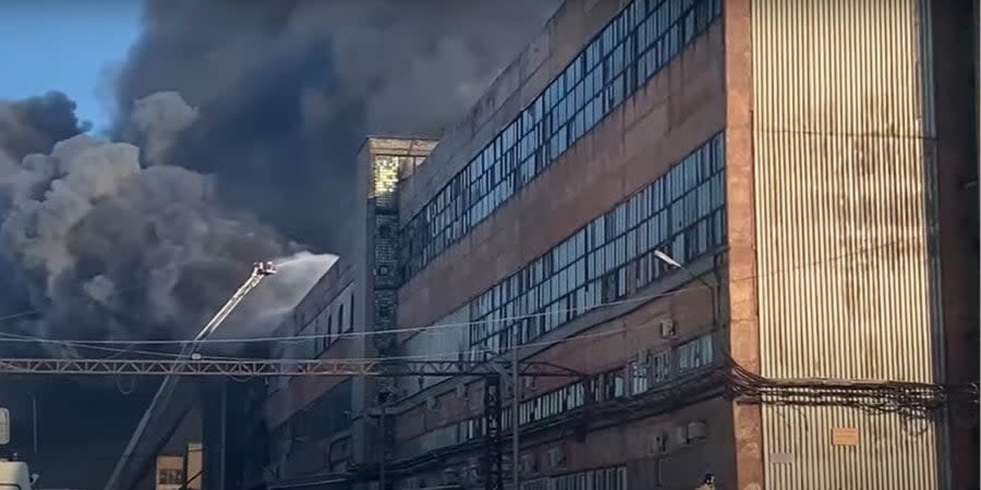 Fire at the Altai tire plant