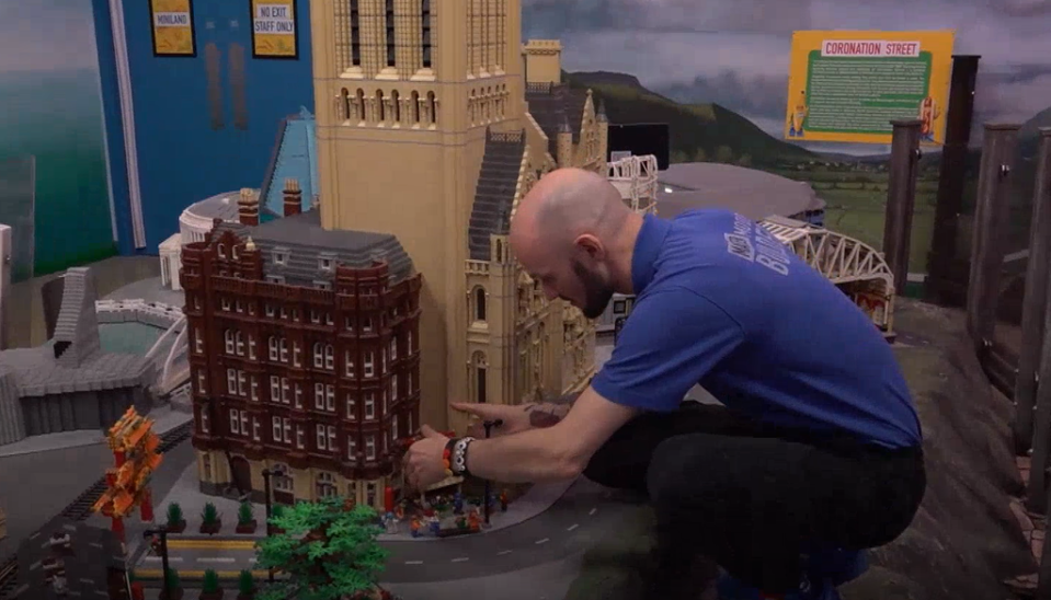 James Windle is one of only 26 master model builders for Lego in the world (PA)