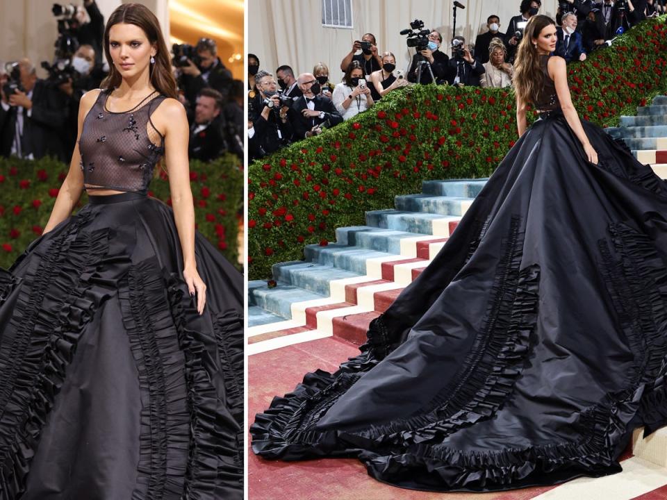 Kendall Jenner attends the 2022 Met Gala.