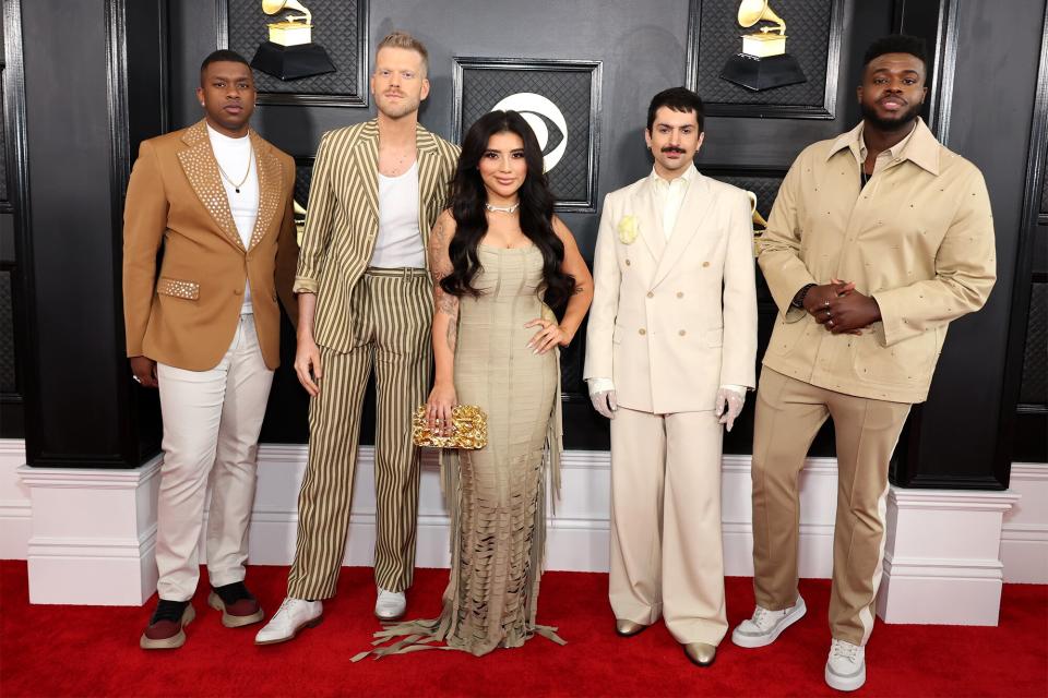 Pentatonix attends the 65th GRAMMY Awards on February 05, 2023 in Los Angeles, California.