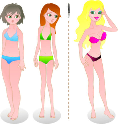 Girls are looking to the media for their concepts of ideal body image.