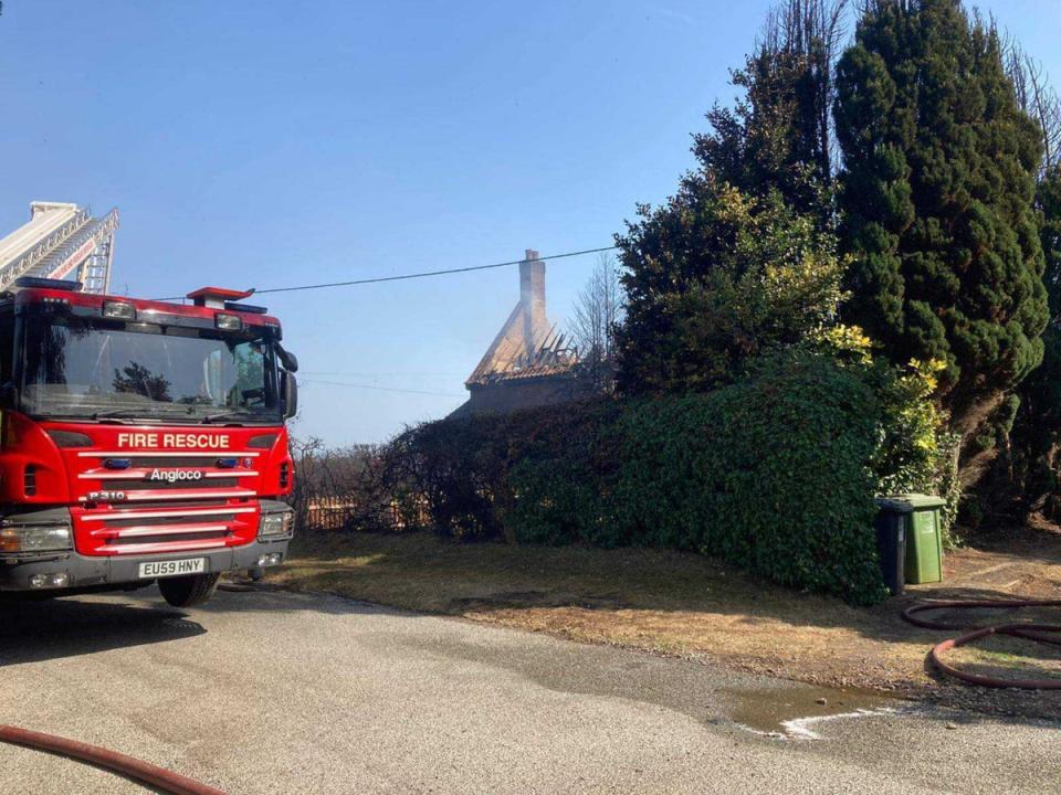 The Calvers lost their home in a Norfolk village earler this week (Shona Taylor)