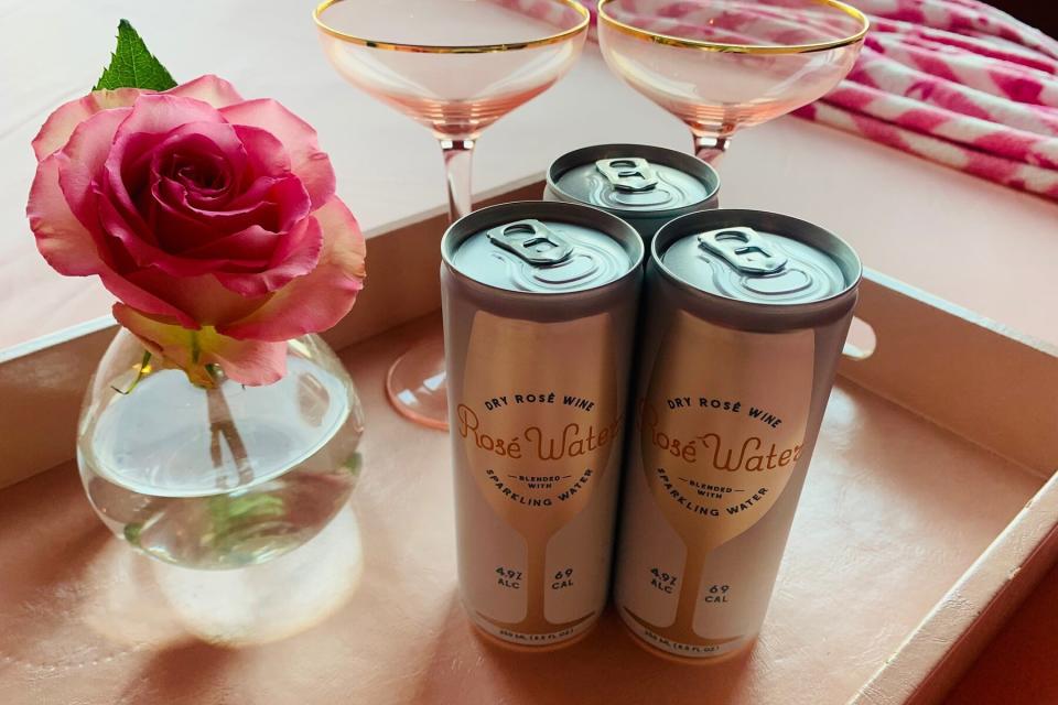 Cans of rose at Walker Tribeca for Breast Cancer Awareness Month