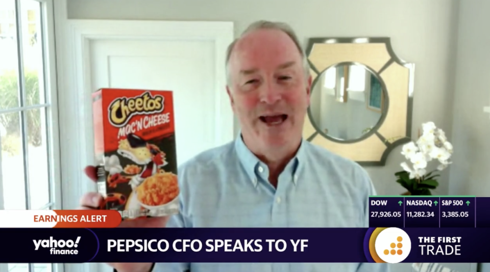 Cheetos Mac 'n Cheese PepsiCo CFO Hugh Johnston