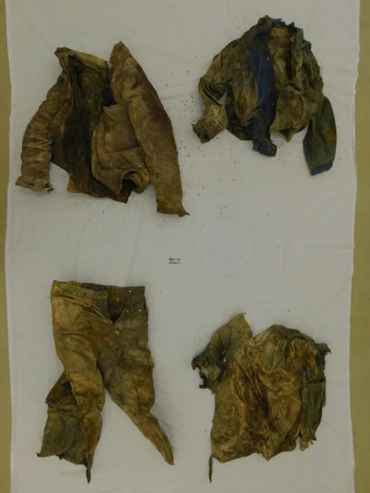 unidentified man's clothes