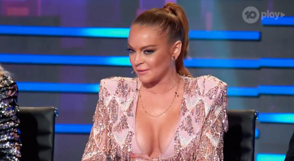 Lindsay Lohan confused on The Masked Singer Australia