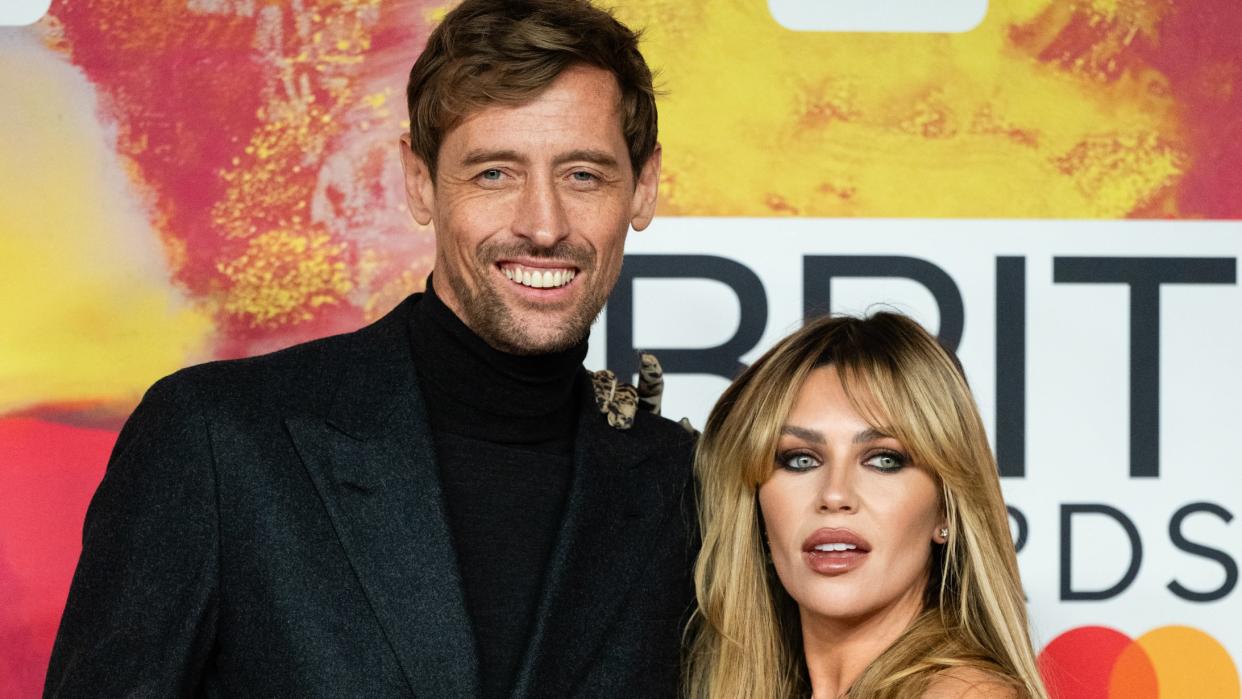 Peter Crouch and Abbey Clancy attend the BRIT Awards 2024 at The O2 Arena on March 02, 2024 in London, England. (Photo by Samir Hussein/WireImage)